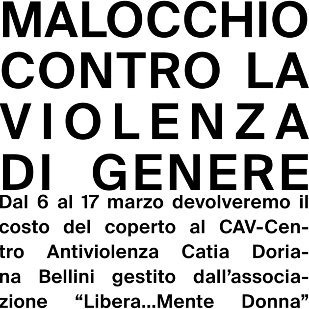 Malocchio contro la violenza di genere 6-17 marzo 2019